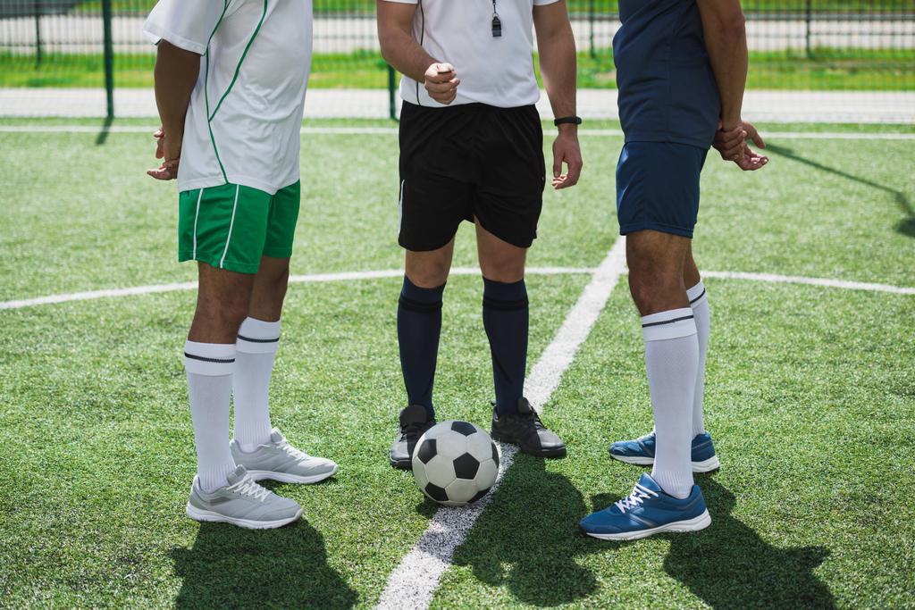 soccer players at pitch - Photo, Image