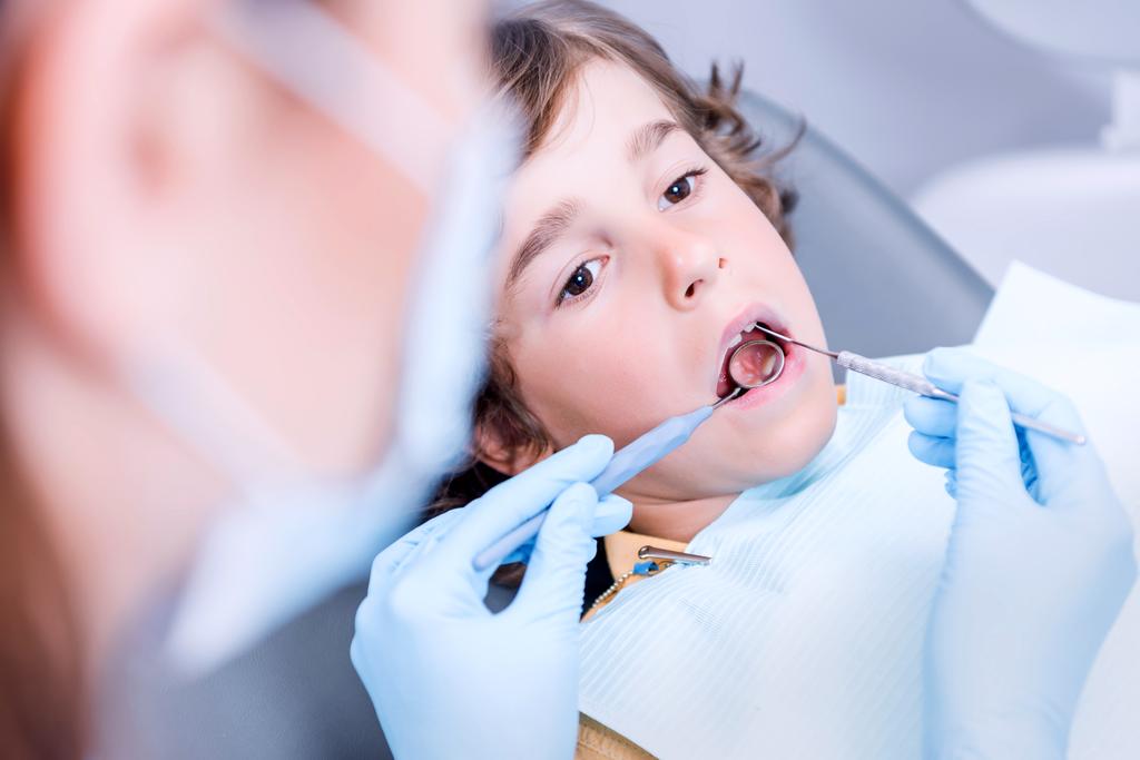 dentist examining patients teeth - Photo, Image