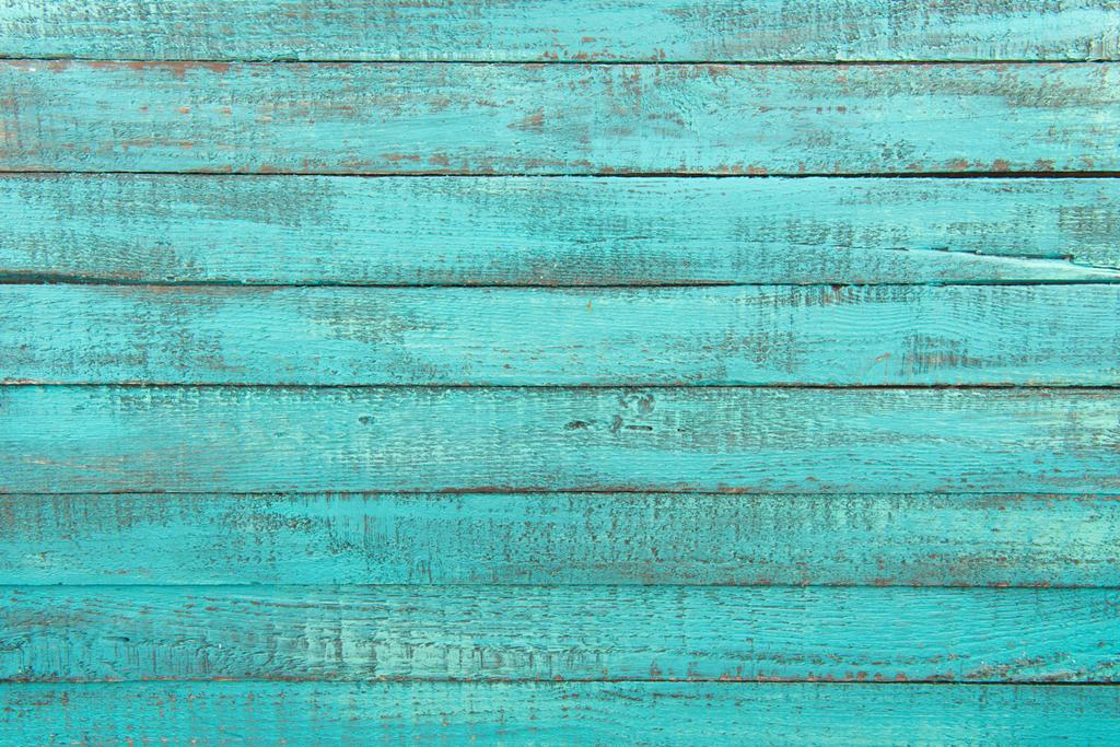 Turquoise houten achtergrond - Foto, afbeelding
