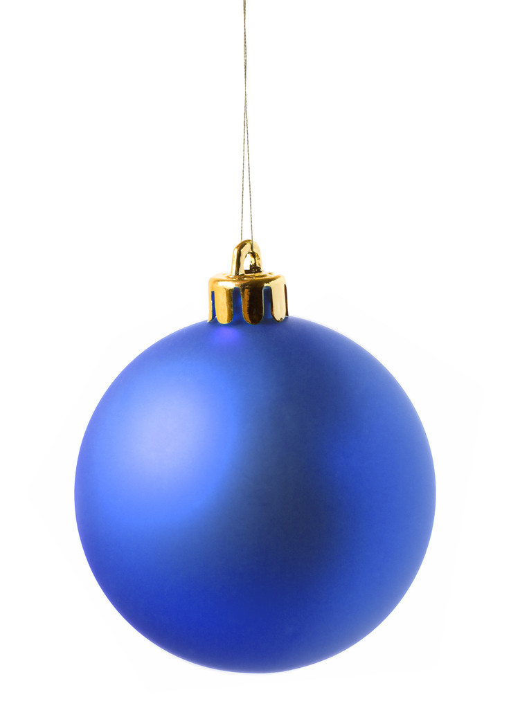 Boule de décoration de Noël bleue
 - Photo, image