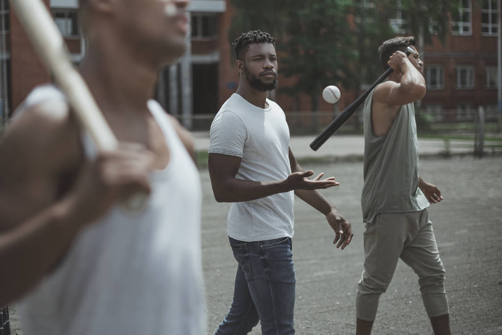 multiethnic baseball players - Photo, Image
