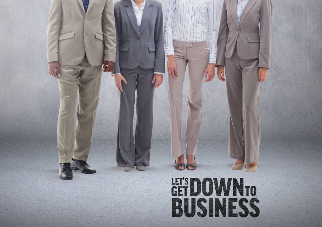 立っているビジネス人々 のグループ - 写真・画像