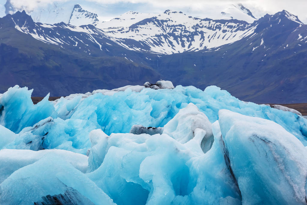 İzlanda gölünde buz kütleleri - Fotoğraf, Görsel