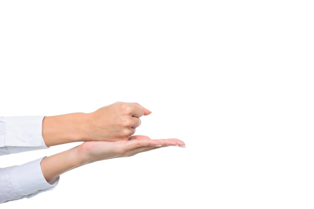persona gesto lengua firmada
 - Foto, imagen