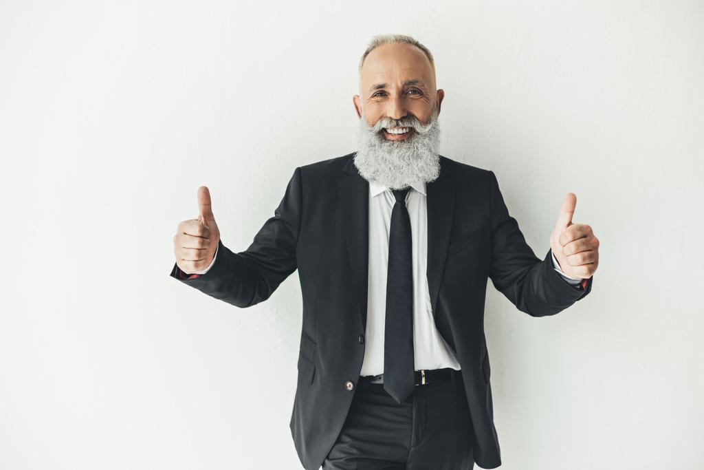 businessman showing thumbs up - Photo, Image