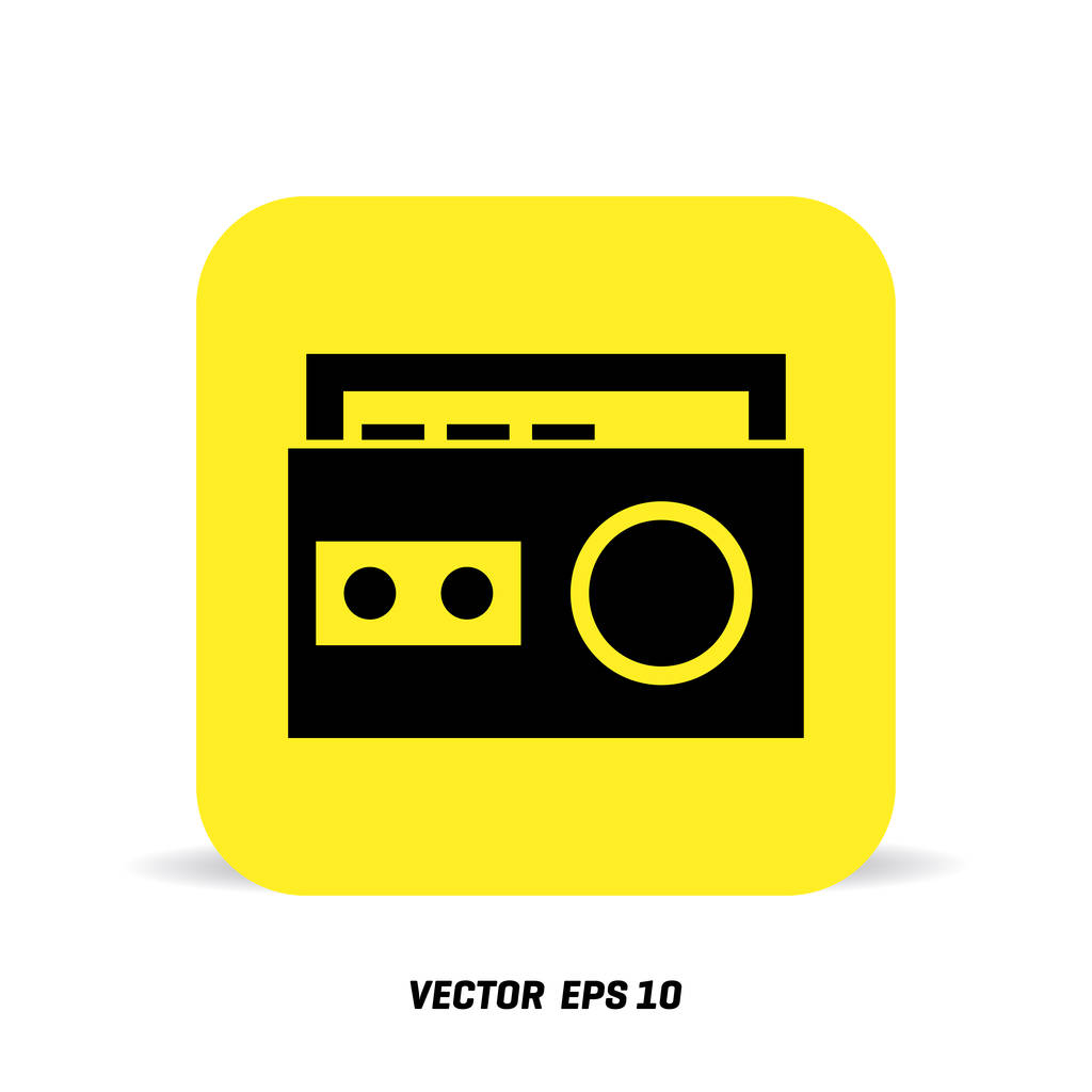radio flat icon icon - Vector, Image