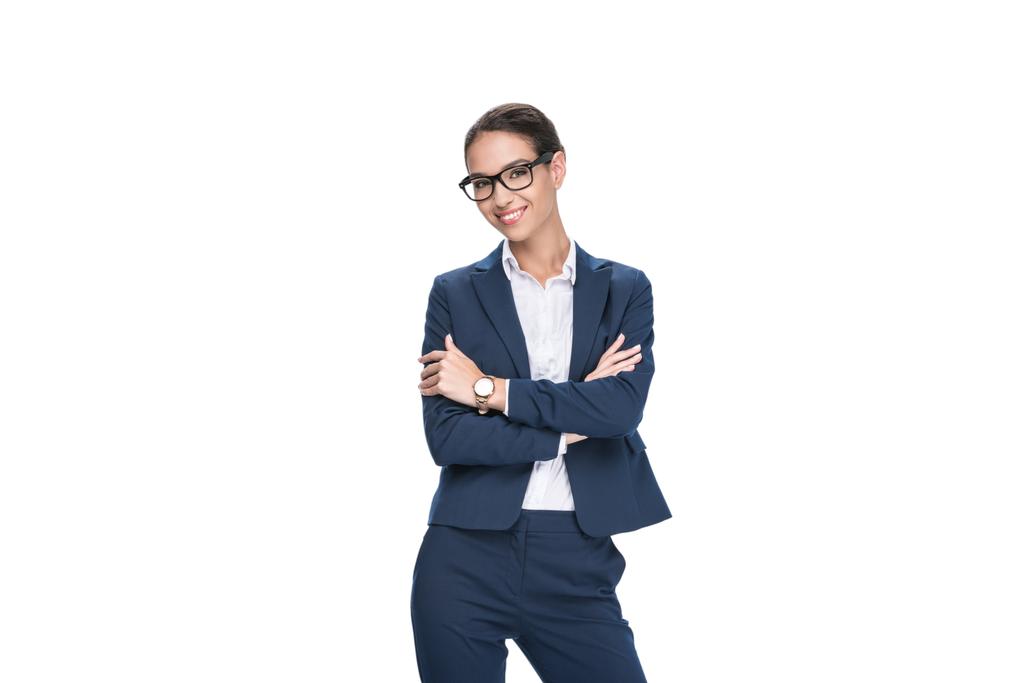 Empresária atraente em óculos
 - Foto, Imagem