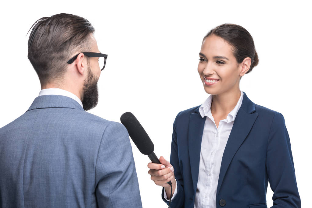 journalist interviewing a businessman - Photo, Image