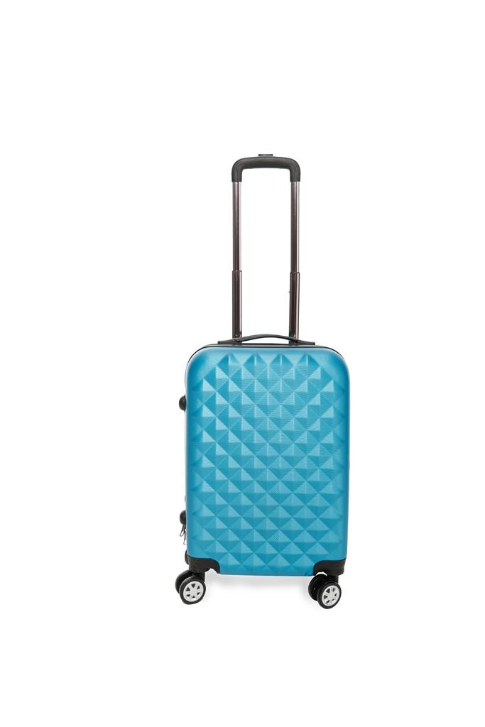 kék bőrönd kirándulásra - Fotó, kép