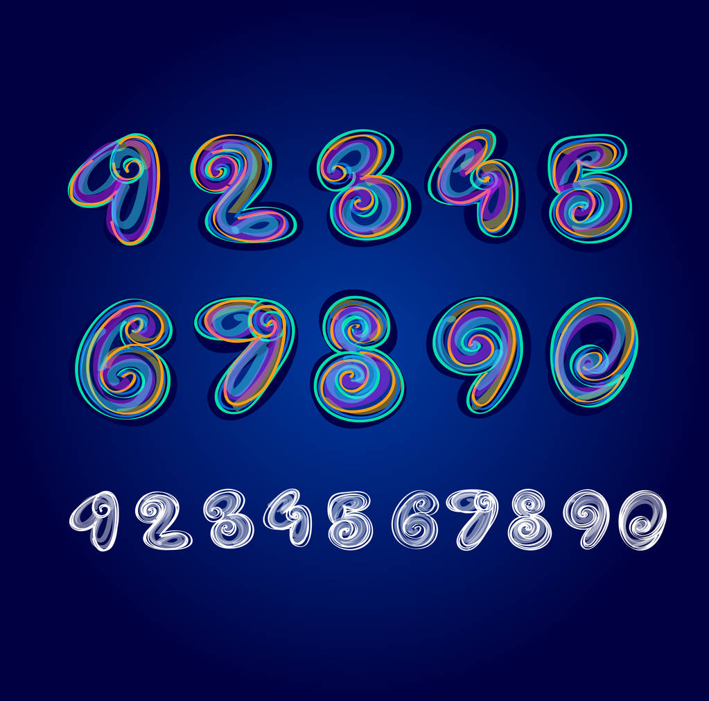 Värikkäitä abstrakteja lukuja
 - Vektori, kuva