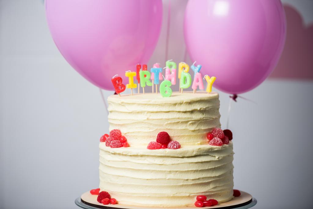 doğum günü pastası 6 numara ile - Fotoğraf, Görsel
