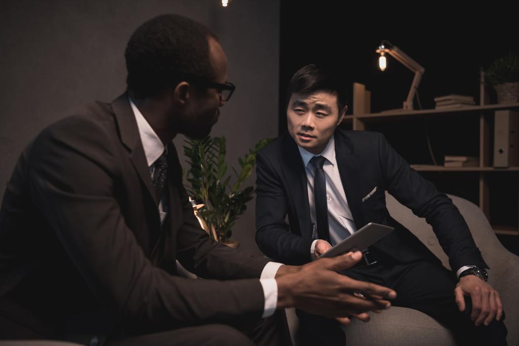 multiethic businessmen having conversation - Photo, Image