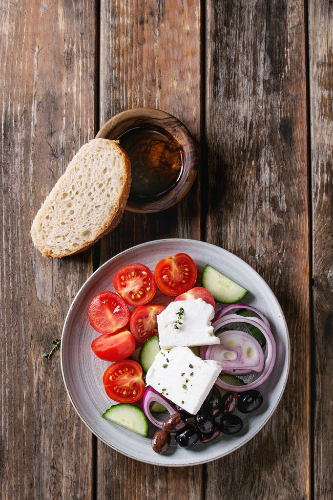 Ингредиенты для греческого салата - Фото, изображение