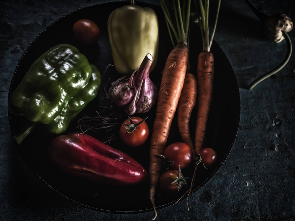 Vegetables ingredients borscht fresh harvest healthy eating - Photo, Image