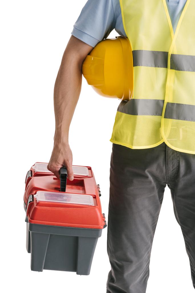 construction worker with toolbox - Photo, Image