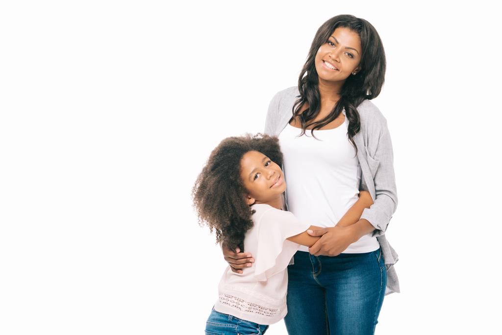 Onnellinen Afrikkalainen Amerikkalainen äiti ja tytär
 - Valokuva, kuva