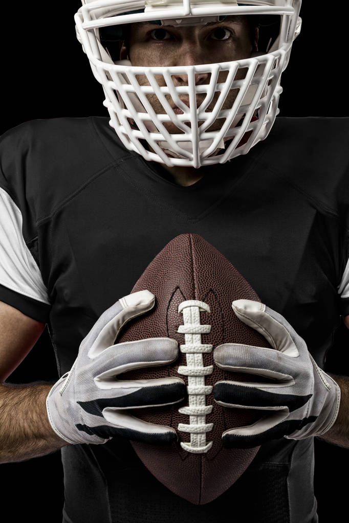 Football Player with a Black uniform - Photo, Image