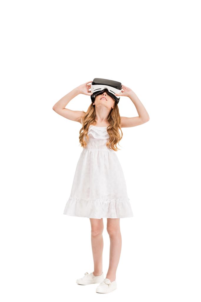 kleines Mädchen im vr-Headset - Foto, Bild