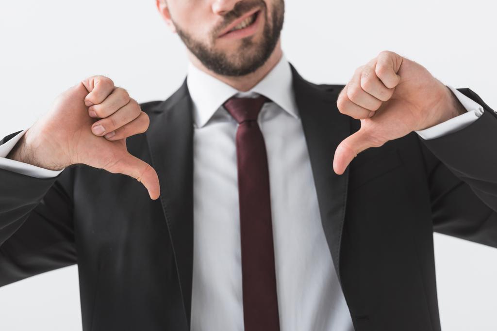 businessman showing thumbs down - Photo, Image