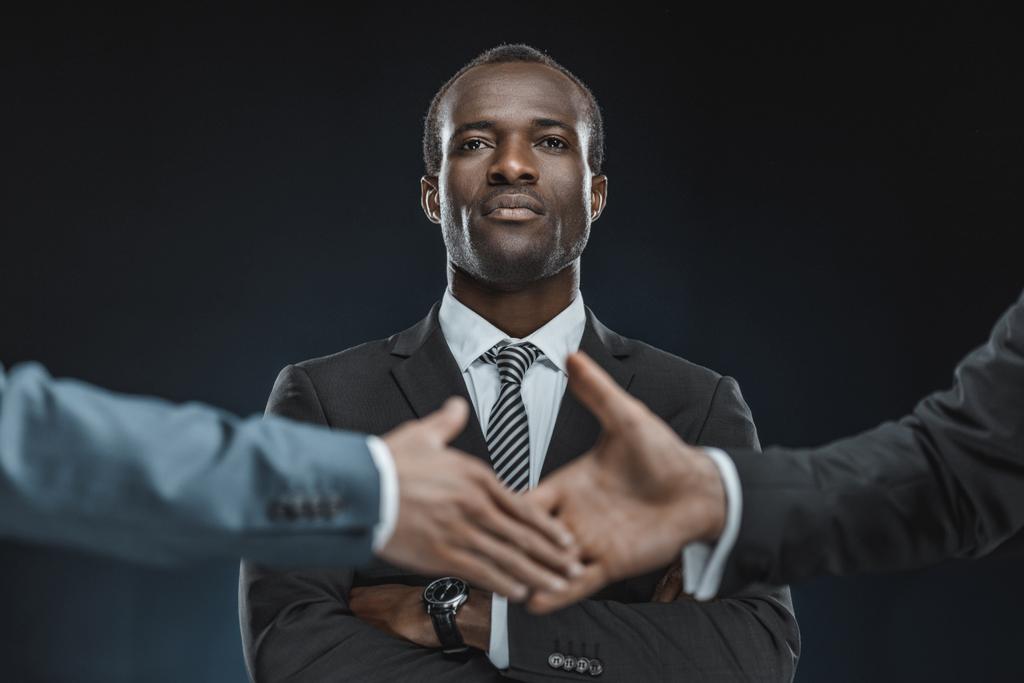 multiethnic business partners shaking hands - Photo, Image