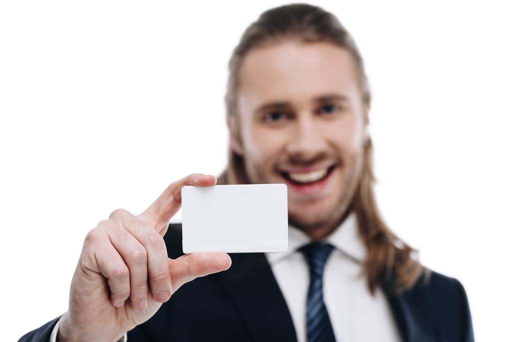 бізнесмен з візитною карткою
 - Фото, зображення