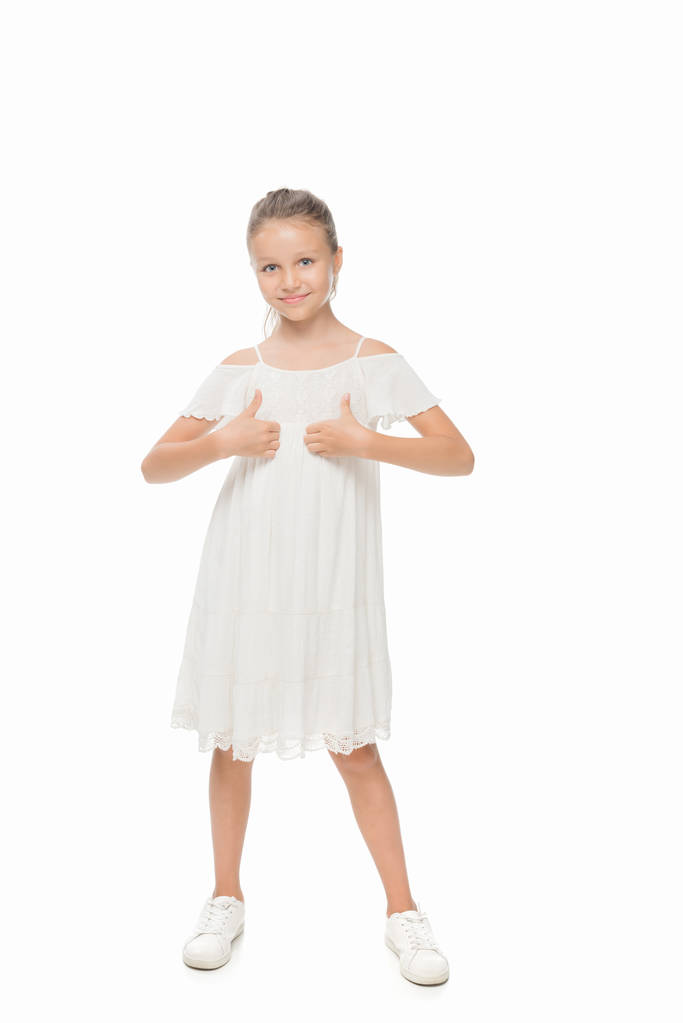 child showing thumbs up - Photo, Image