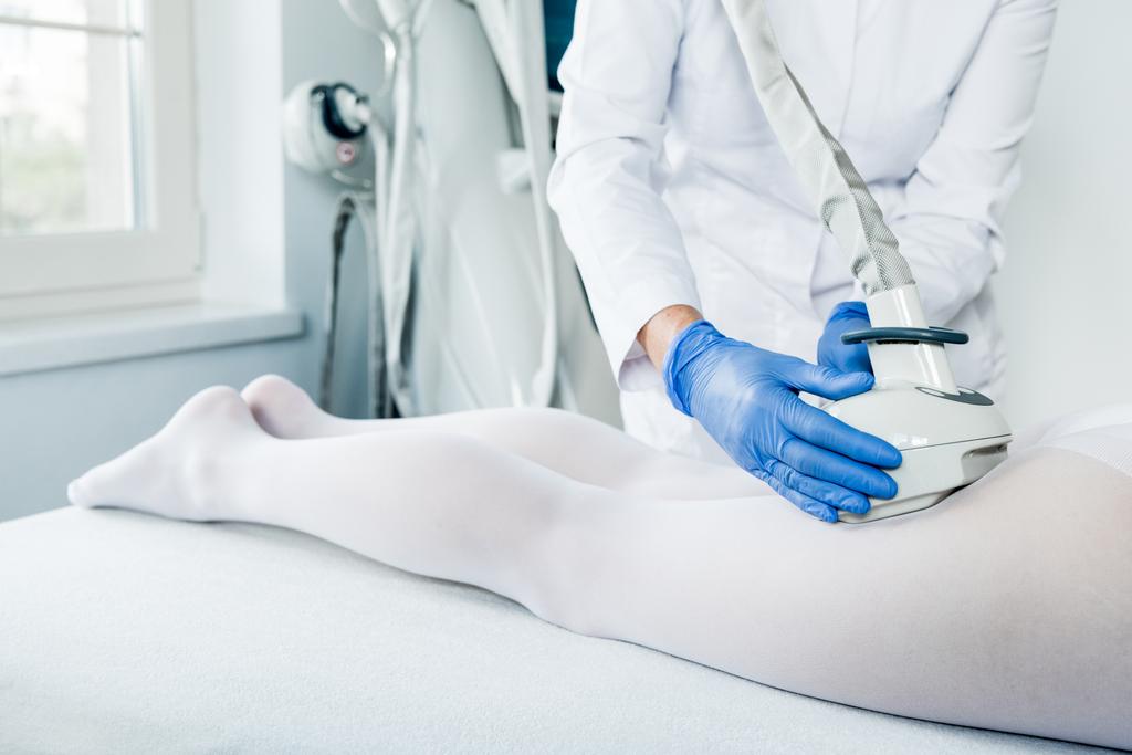 woman having procedure of lipomassage - Photo, Image