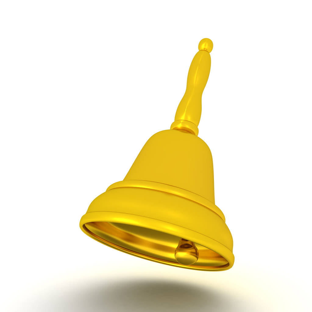 Illustration 3D d'une cloche dorée
 - Photo, image