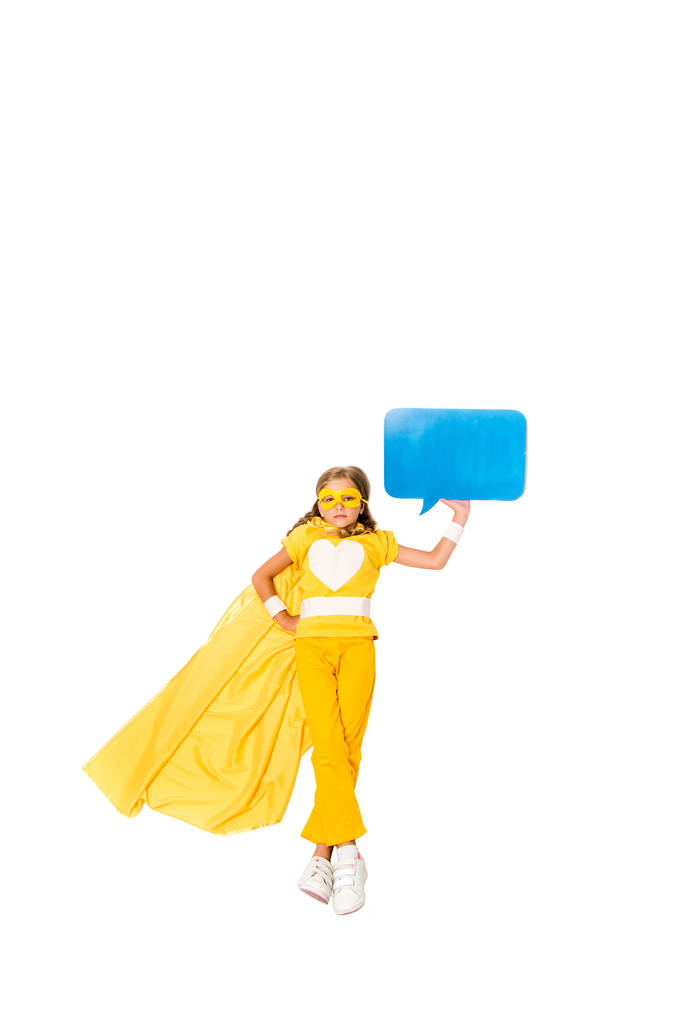 superhero κορίτσι με κενό ΟΜΙΛΙΑΣ - Φωτογραφία, εικόνα