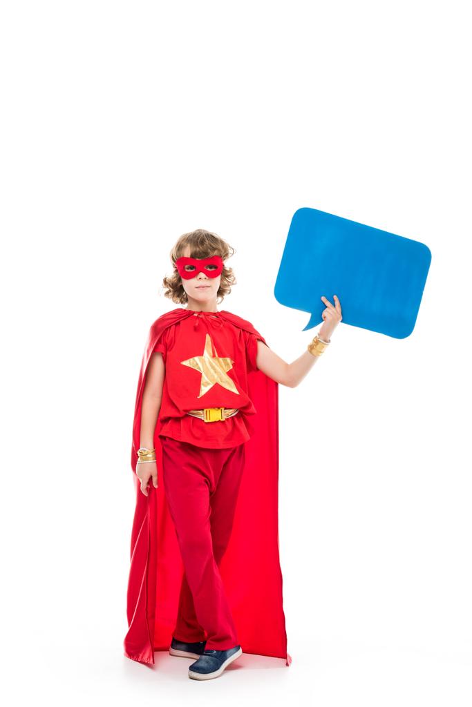 superhéroe con burbuja de habla vacía
 - Foto, Imagen
