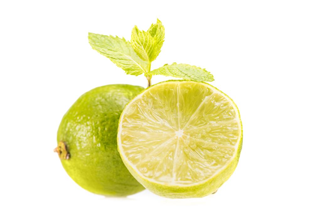 Limonki i liści mięty - Zdjęcie, obraz