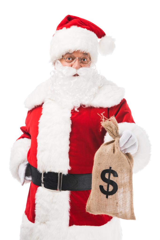 Papá Noel con dinero
 - Foto, Imagen