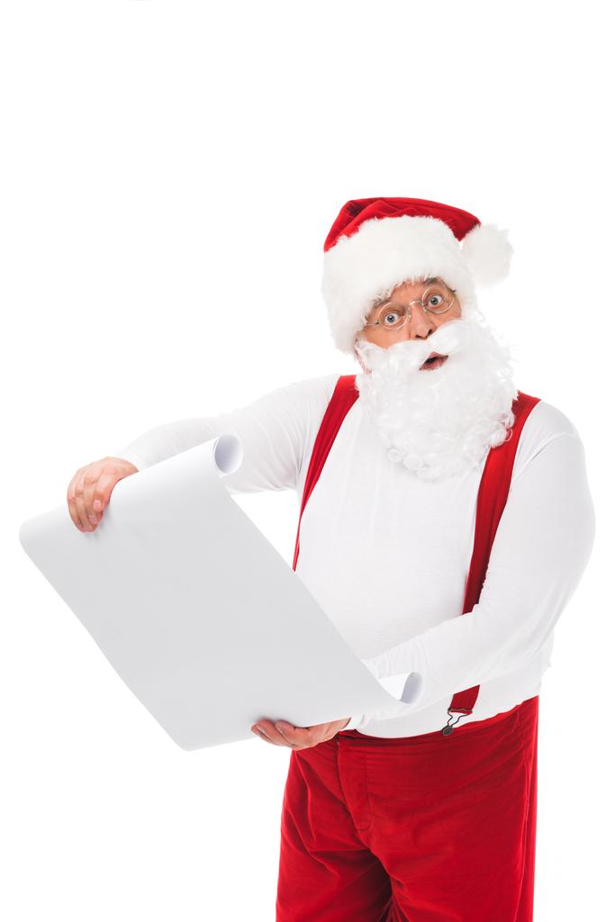 Weihnachtsmann mit Wunschliste - Foto, Bild