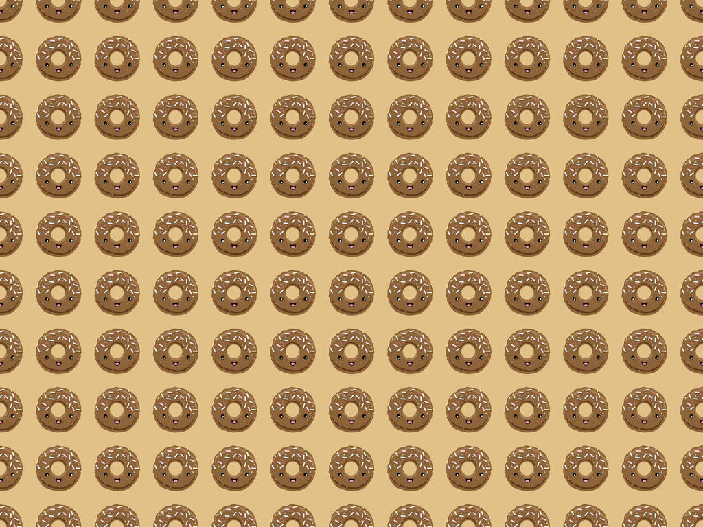 Naadloze patroon met chocolade geglazuurde donuts - Foto, afbeelding