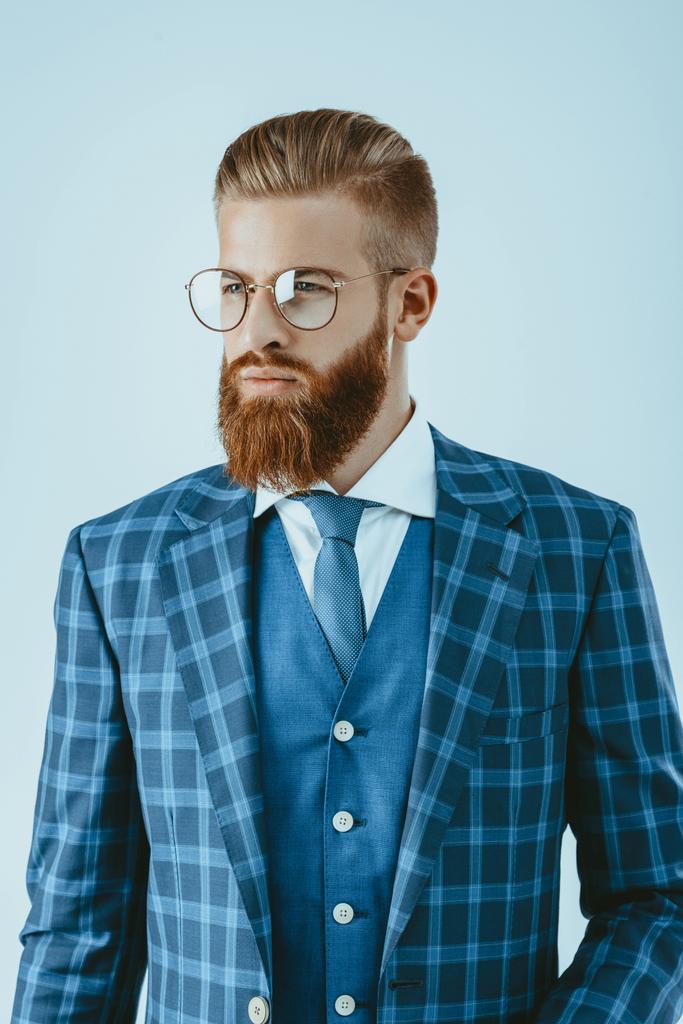 divatos férfi kék kabát - Fotó, kép