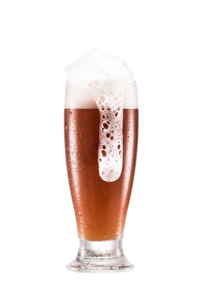 Glas Bier mit Schaum - Foto, Bild