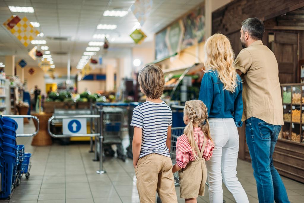 family shopping in supermarket - Photo, Image