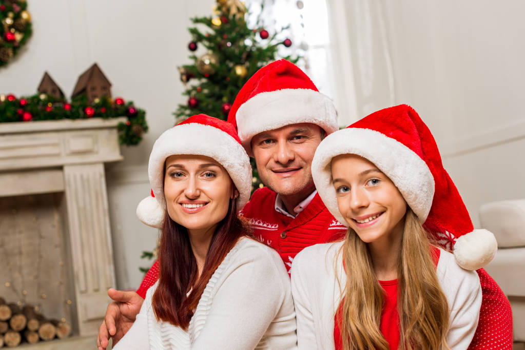 Šťastná rodina slaví Vánoce - Fotografie, Obrázek