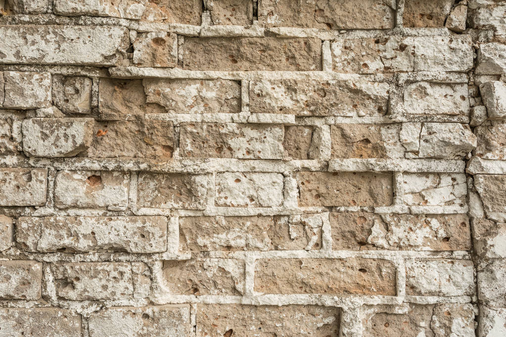 текстура старой разрушенной кирпичной стены старинного здания
 - Фото, изображение