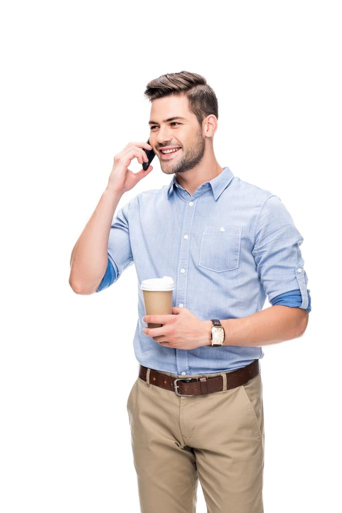 hombre hablando por teléfono
 - Foto, imagen