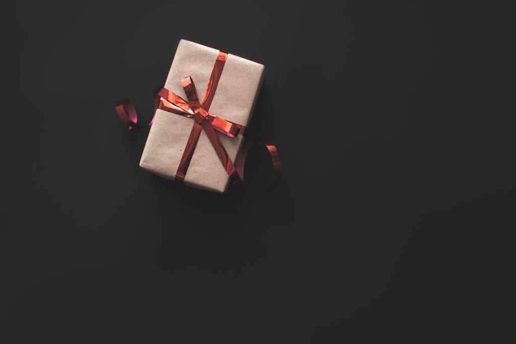Christmas present with ribbon - Photo, Image