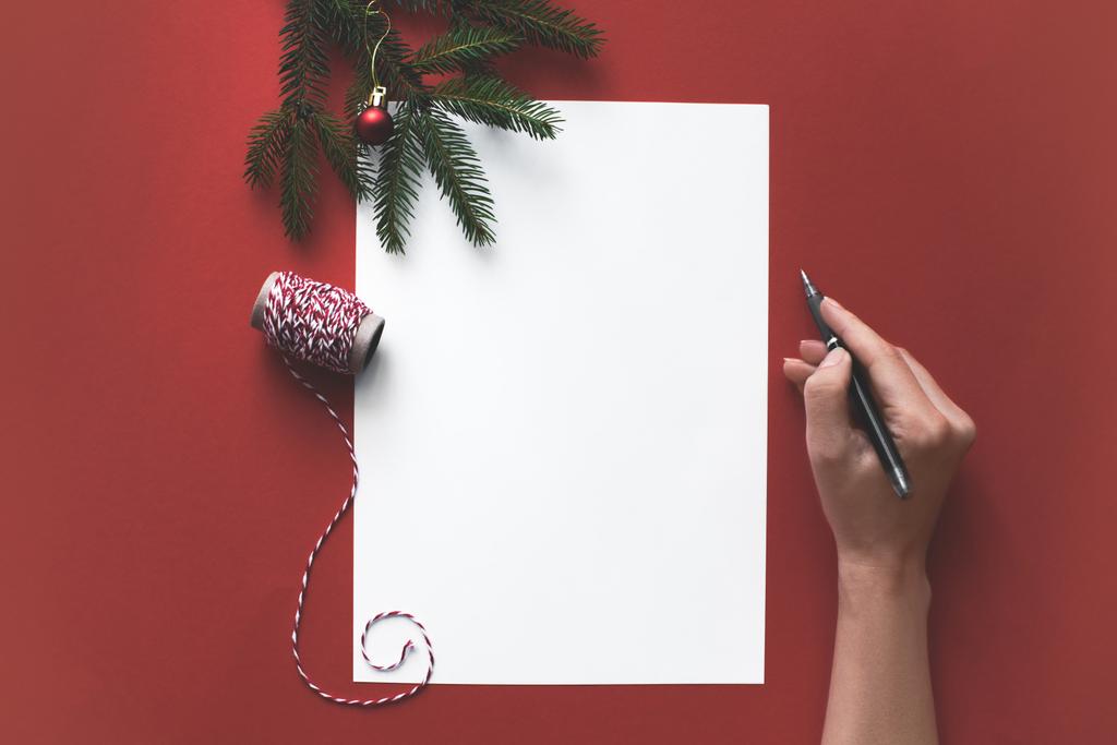 Noel mektup yazma kişi - Fotoğraf, Görsel
