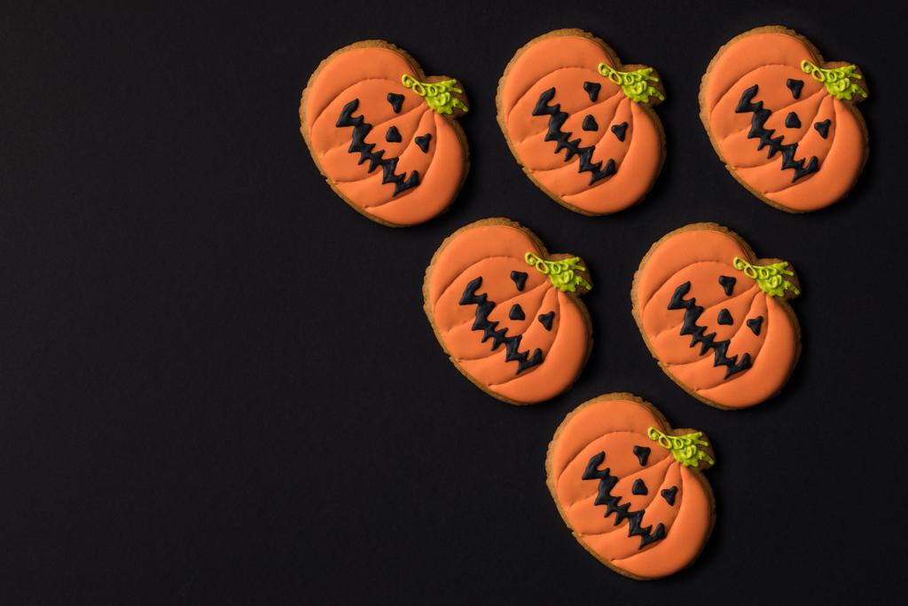 Halloween pompoen koekjes - Foto, afbeelding