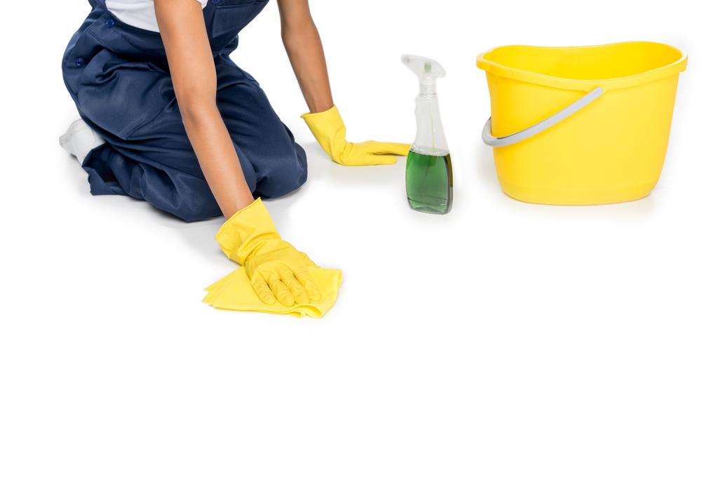 cleaner tidying floor - Photo, Image