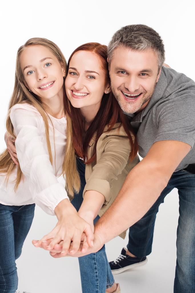 Famille tenant la main ensemble
 - Photo, image