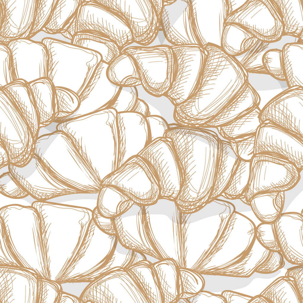 modello Croissant mano disegno grafico sfondo
 - Vettoriali, immagini