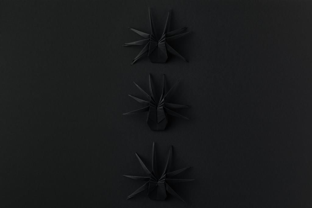 折り紙ハロウィーン クモ - 写真・画像