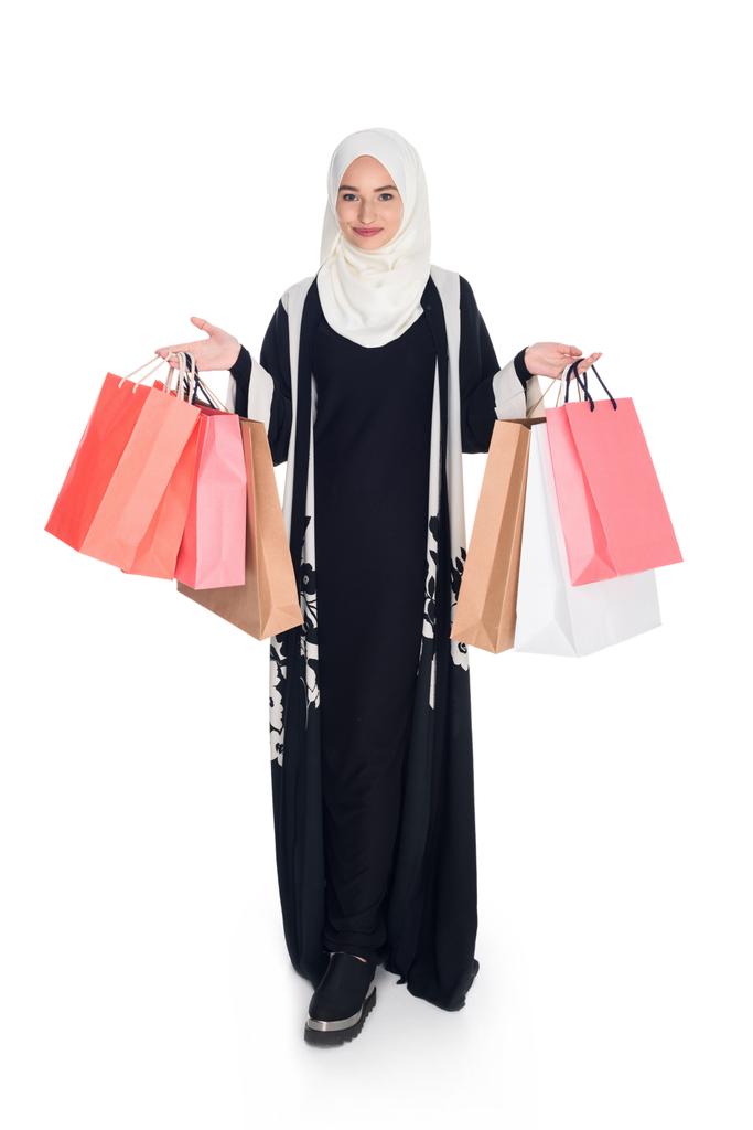 nő bevásárló táskák - Fotó, kép