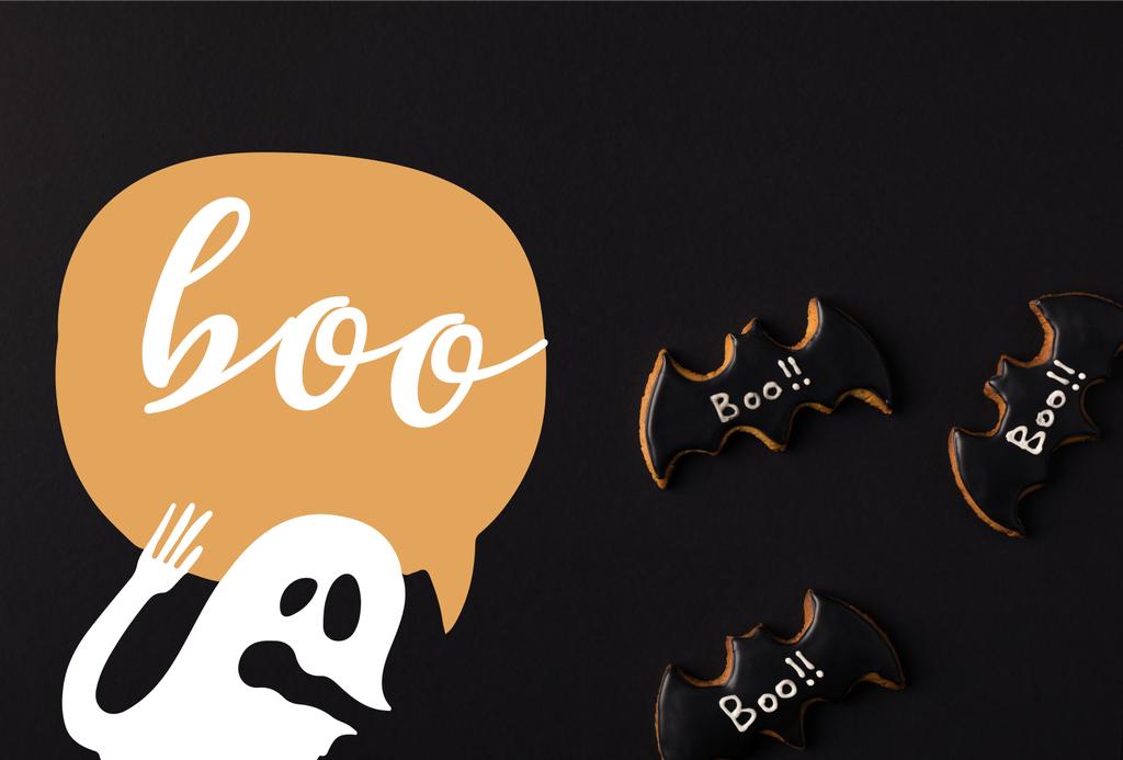 Halloween Bat soubory cookie - Fotografie, Obrázek