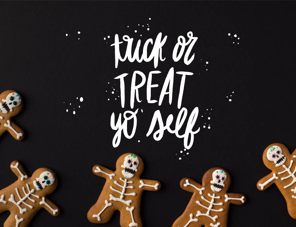 Halloween csontváz a cookie-k  - Fotó, kép
